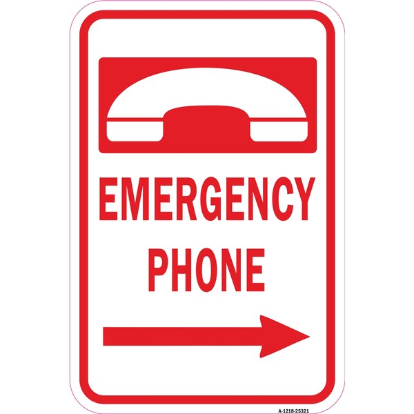 Signmission Safety Sign, 12 in Height, Aluminum, 18 in Length, 25321 A-1218-25321 - main